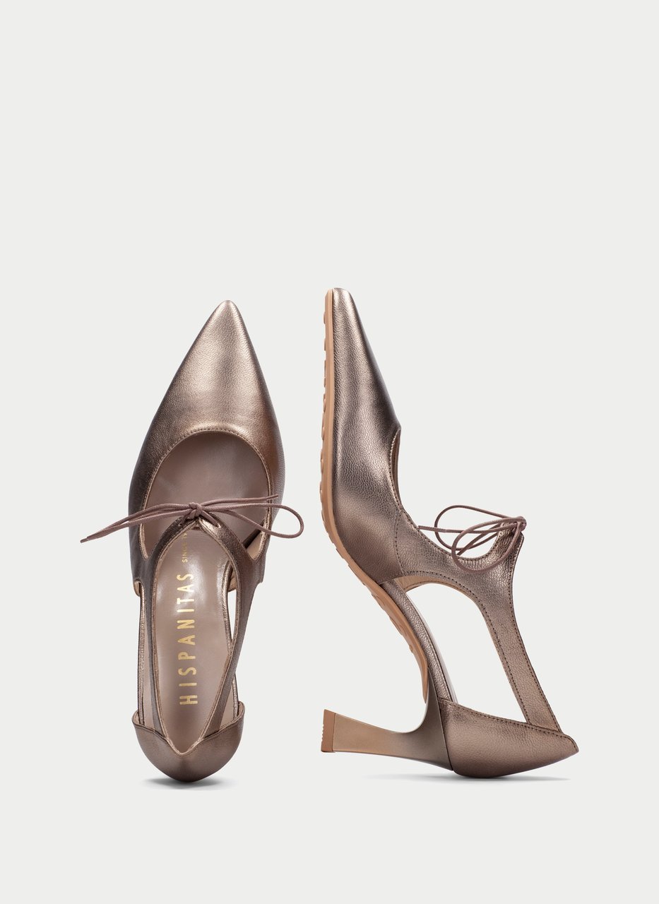 chaussure à talons giorgia metal-taupe