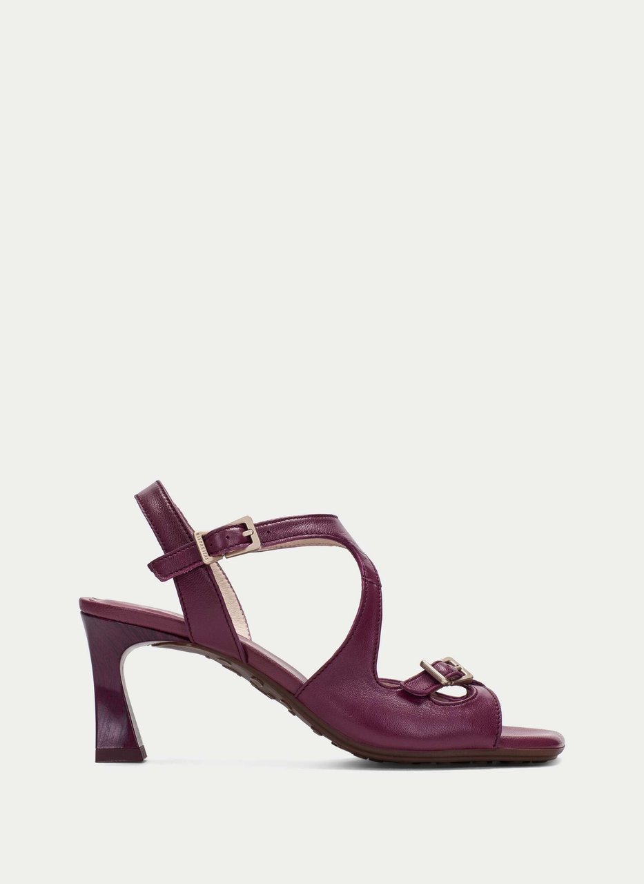 sandalia tacón rosa cherry