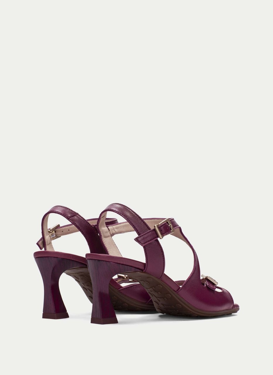 sandalia tacón rosa cherry