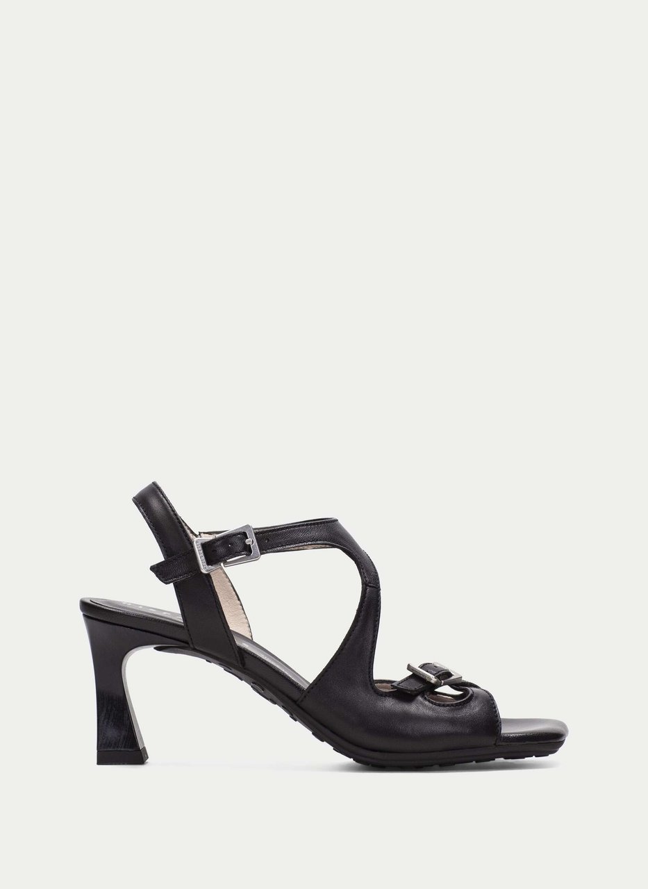 heeled sandal rosa black