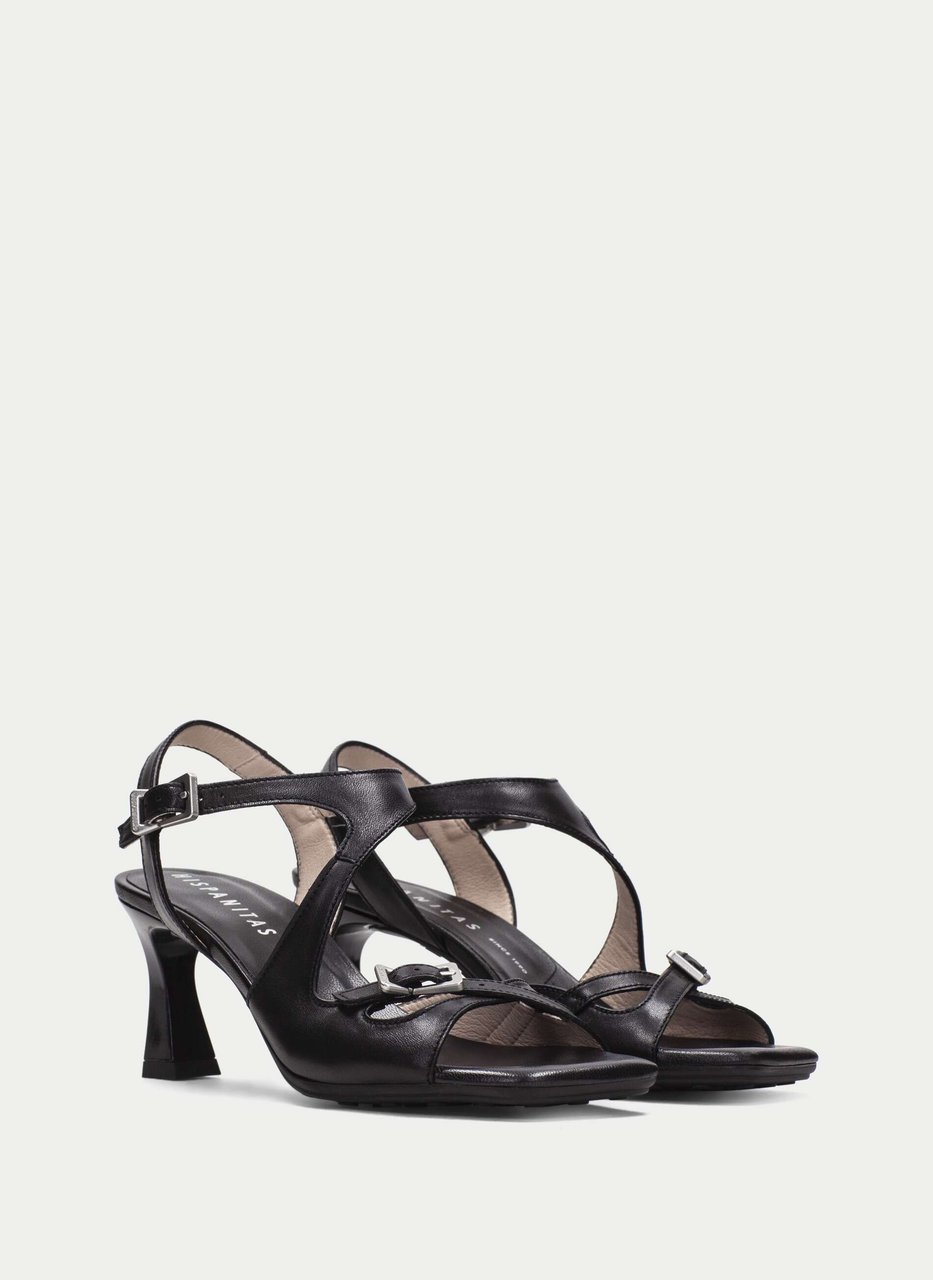 heeled sandal rosa black