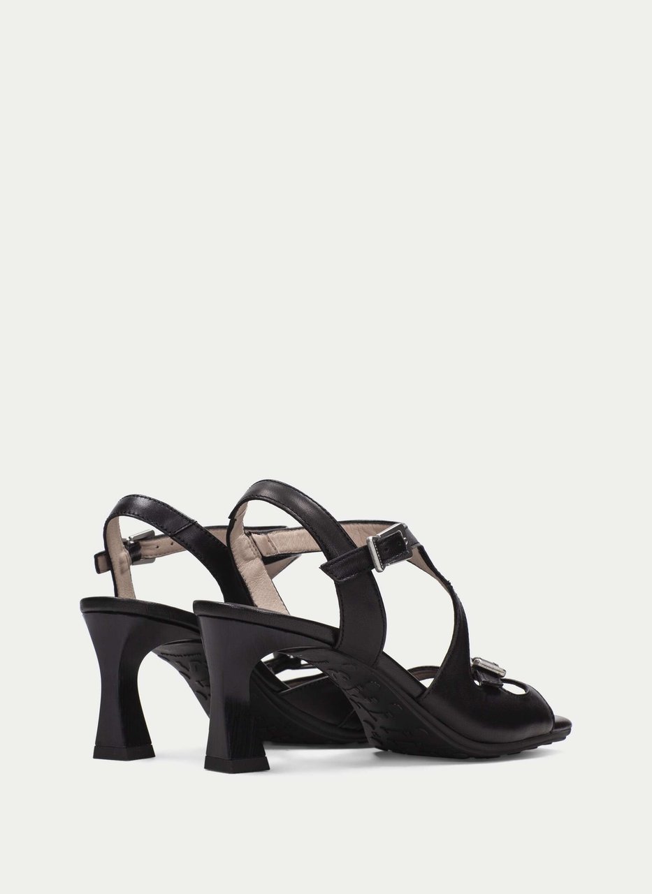 heeled sandal rosa black
