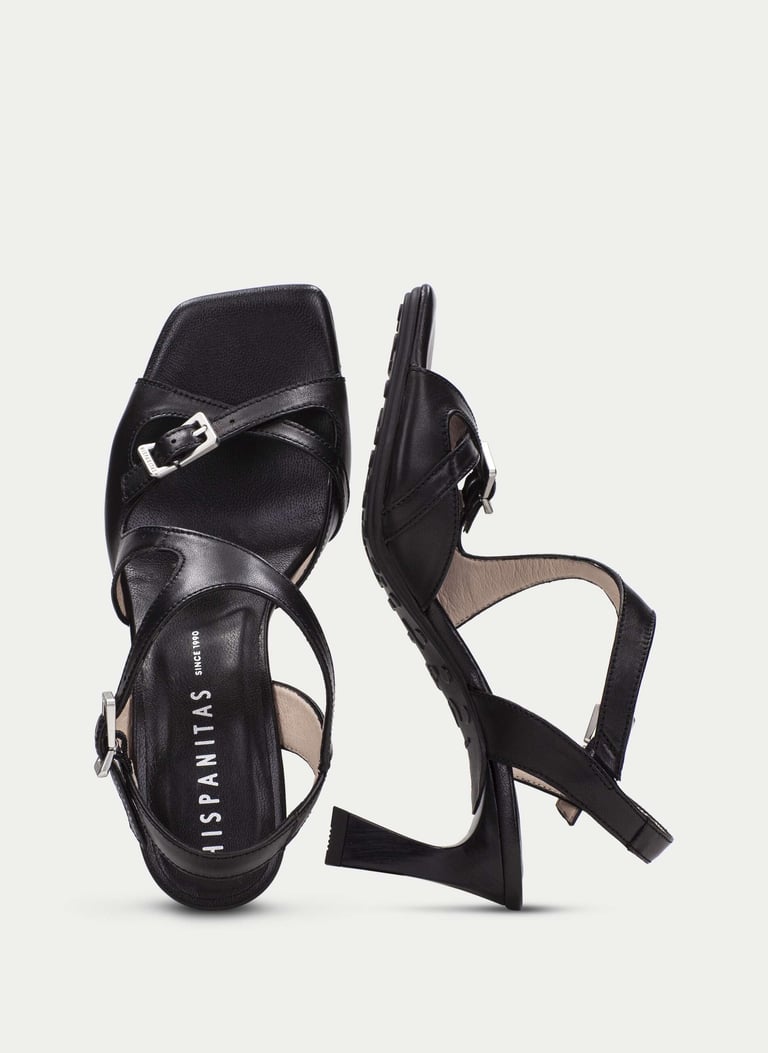 Heeled Sandal HV264814 BLACK SHOES 60182 | HISPANITAS ®️