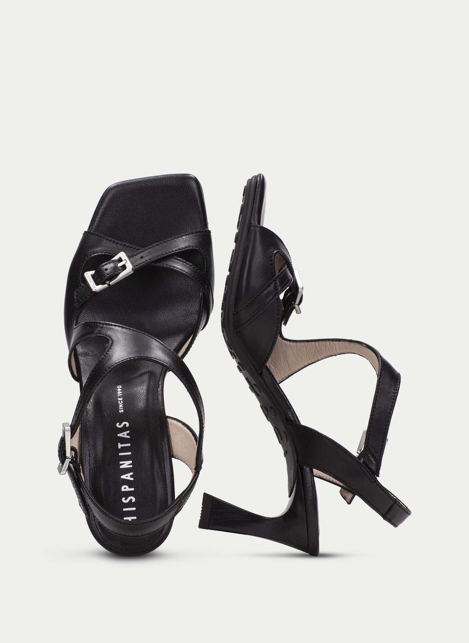 heeled sandal rosa black