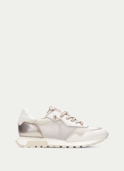 scarpe sportivi oregon bianco-champagne - hispanitas