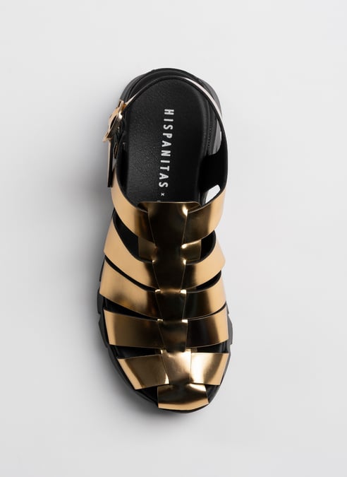 schuhe sport-sandal hispanitas x juan vidal golden - hispanitas