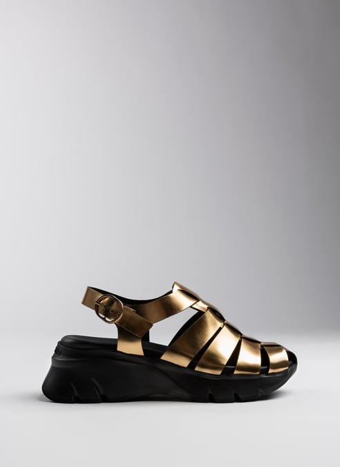 scarpe sandali-sportivi hispanitas x juan vidal oro - hispanitas