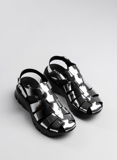 schuhe sport-sandal hispanitas x juan vidal silver - hispanitas