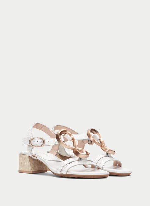 scarpe sandali tulipan bianco - hispanitas