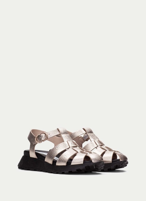 schuhe sport-sandal ambar champagne - hispanitas