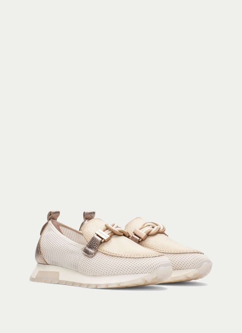 zapatos mocasín sport oregon blanco-cava - hispanitas