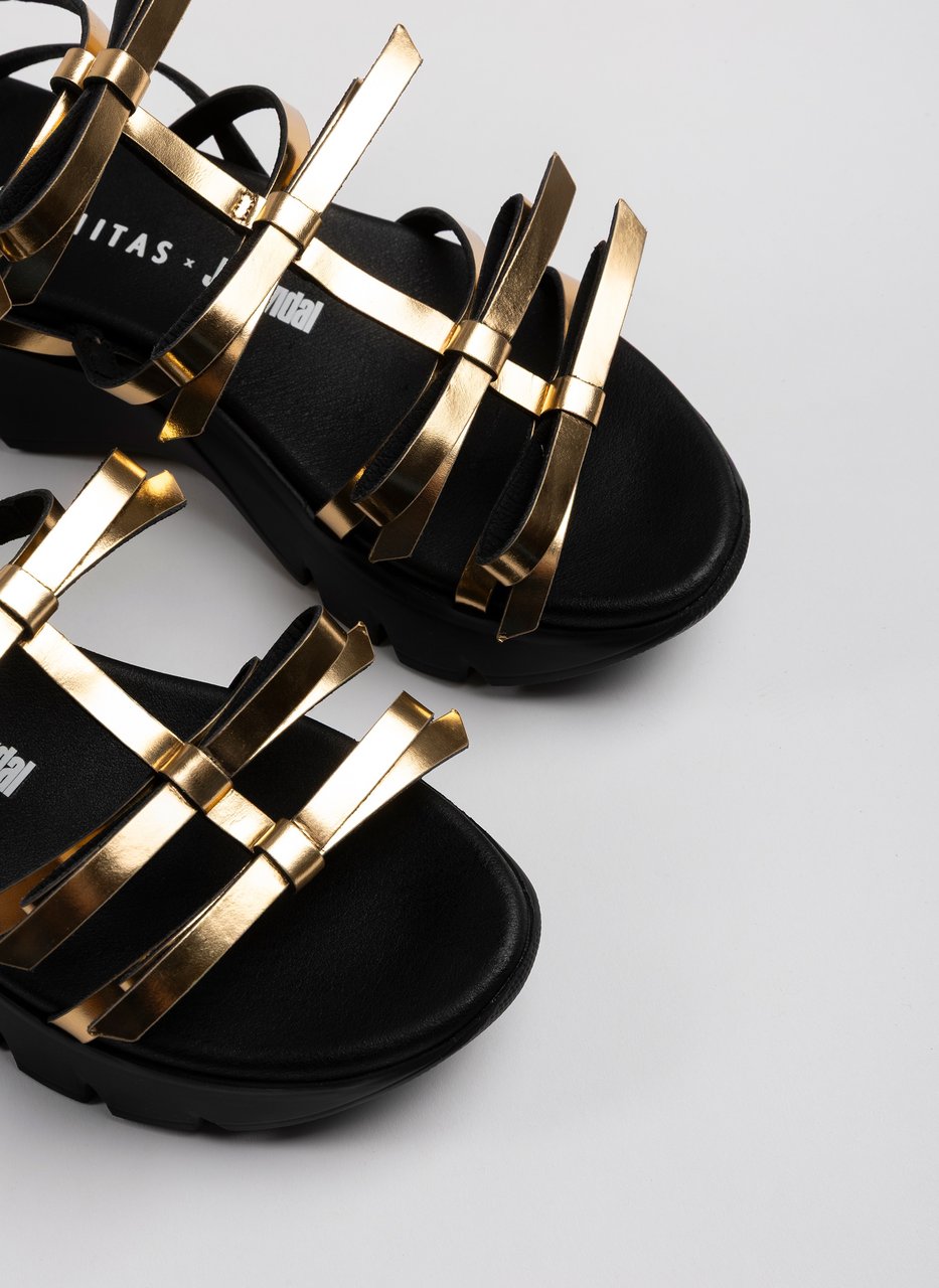 sandalia sport hispanitas x juan vidal oro