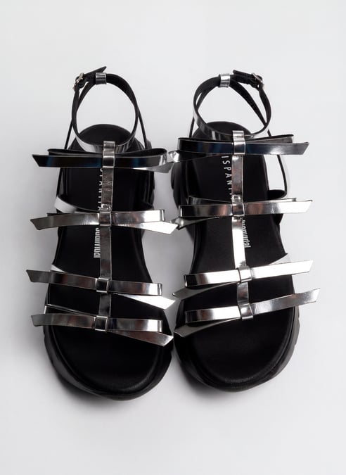 schuhe sport-sandal hispanitas x juan vidal silver - hispanitas