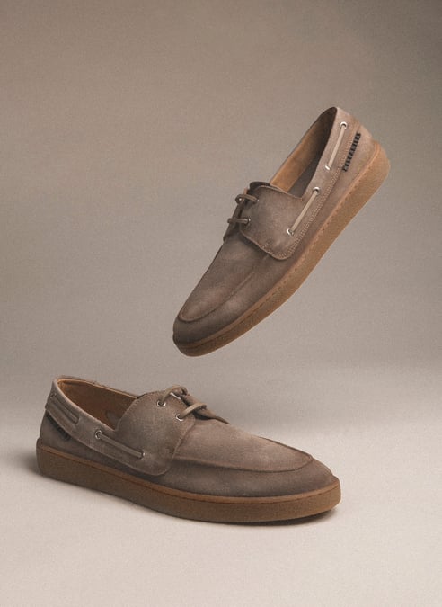 zapatos naúticos monaco taupe - hispanitas