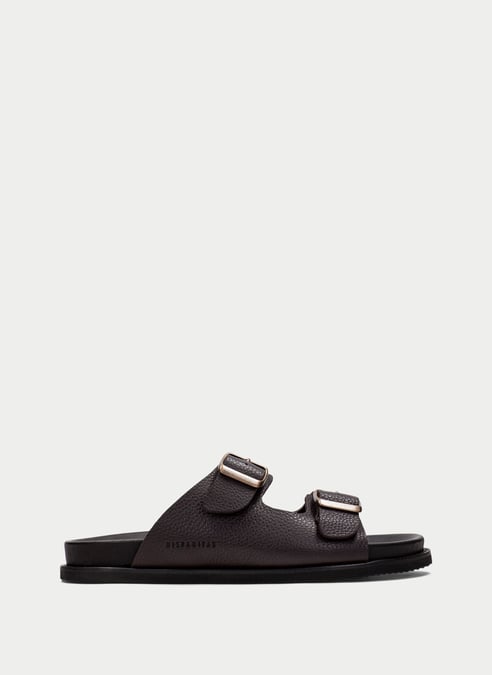 zapatos sandalia montmelo marrón - hispanitas