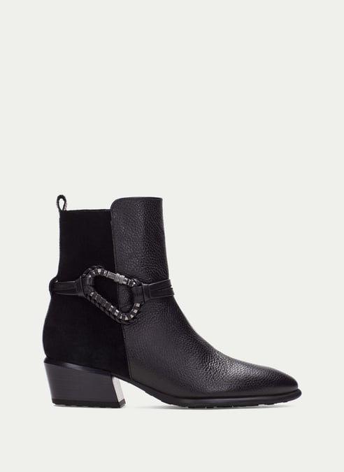 outlet botín verona negro - hispanitas