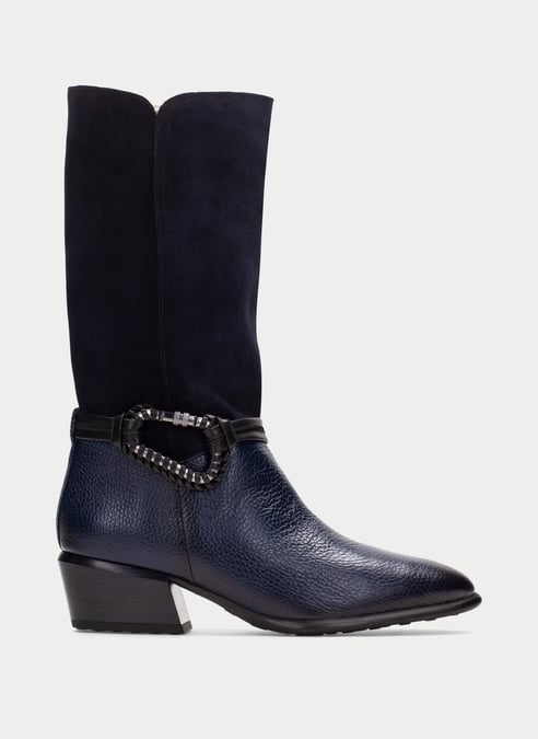 outlet stiefel verona blau - hispanitas