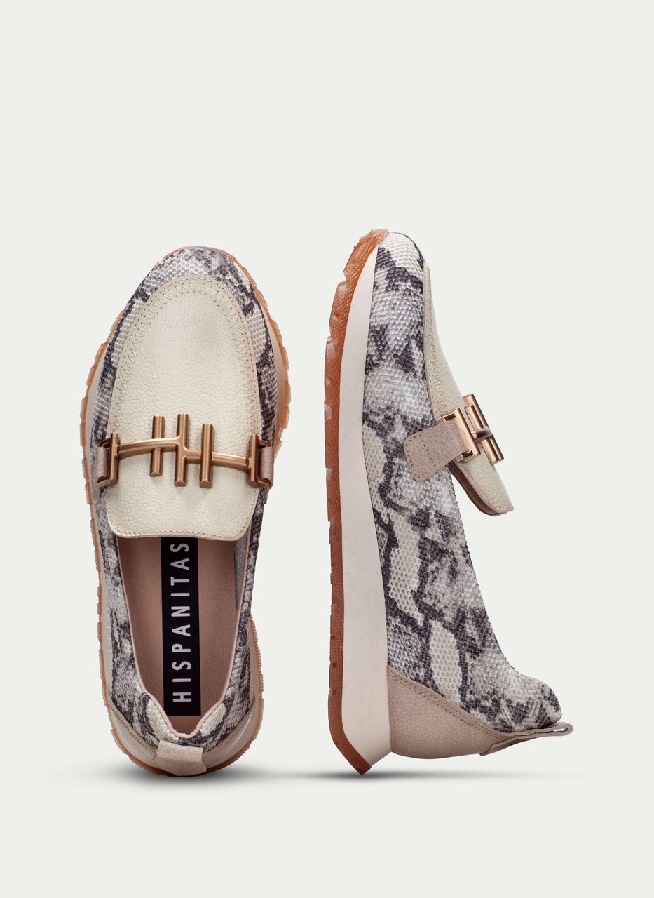 mokassin sport kansas python-taupe