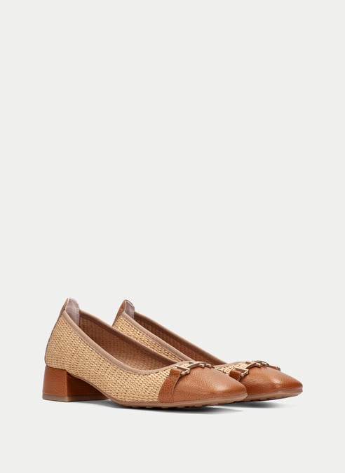outlet ballerina oporto cuoio - hispanitas