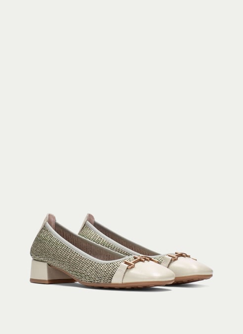 outlet ballerina oporto latte-eucalipto - hispanitas