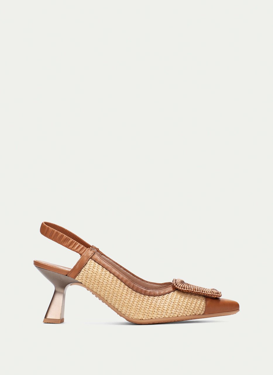 slingback nova couro