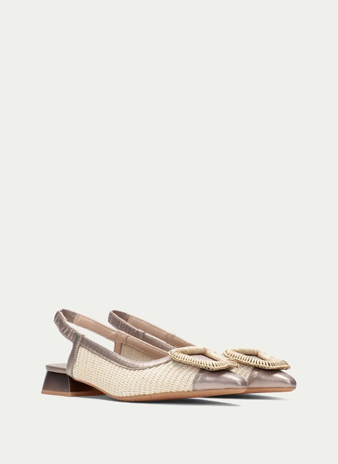 outlet senza-tacco dali latte-champagne - hispanitas