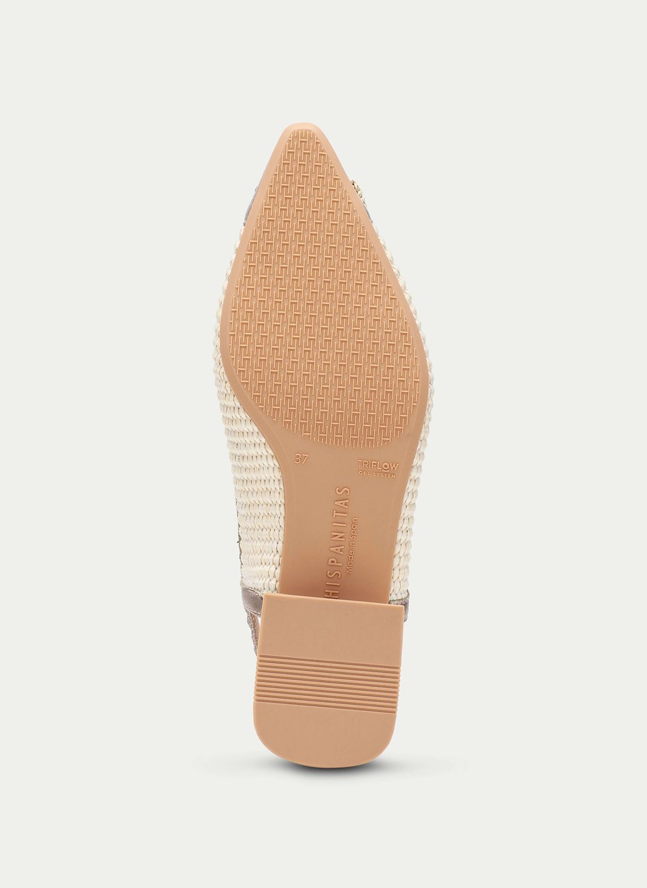 talon découvert dali latte-champagne