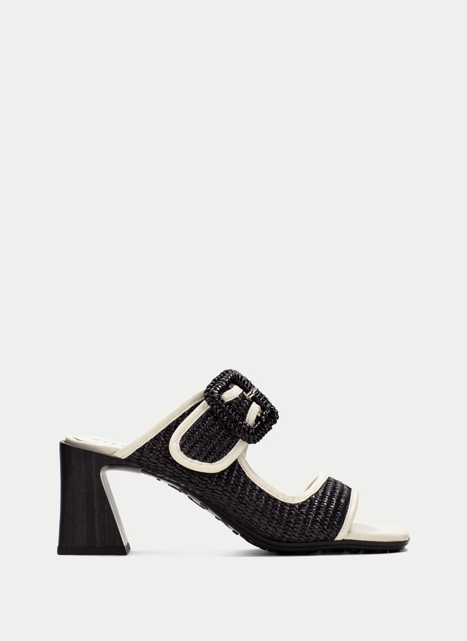 sandali slingback miami nero-latte