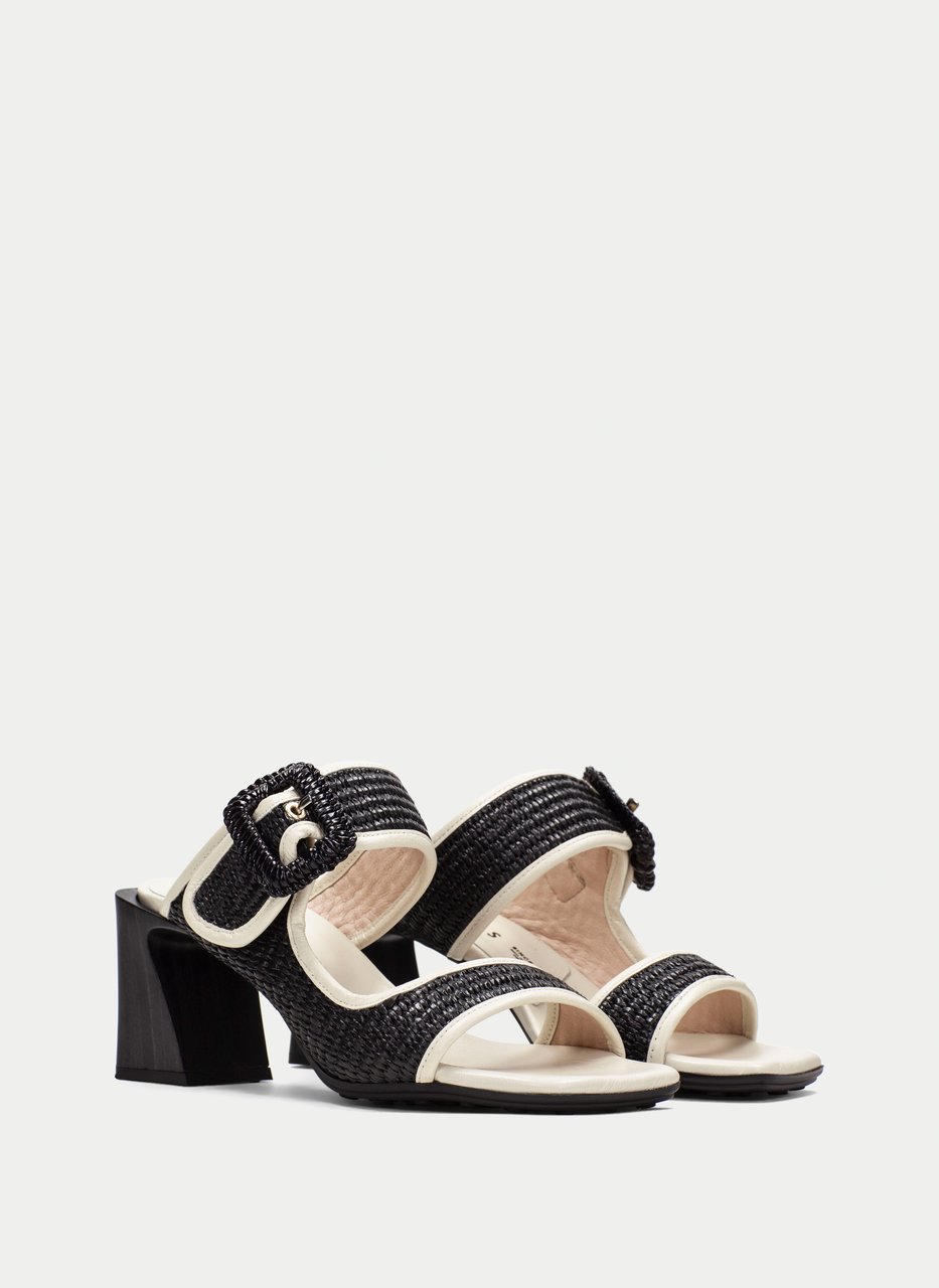 sandali slingback miami nero-latte