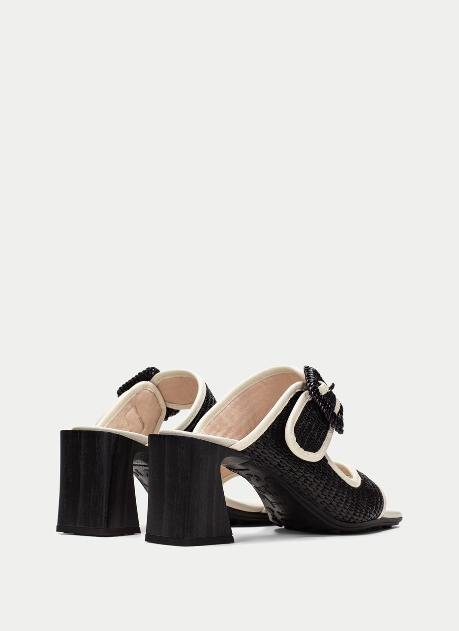 sandali slingback miami nero-latte