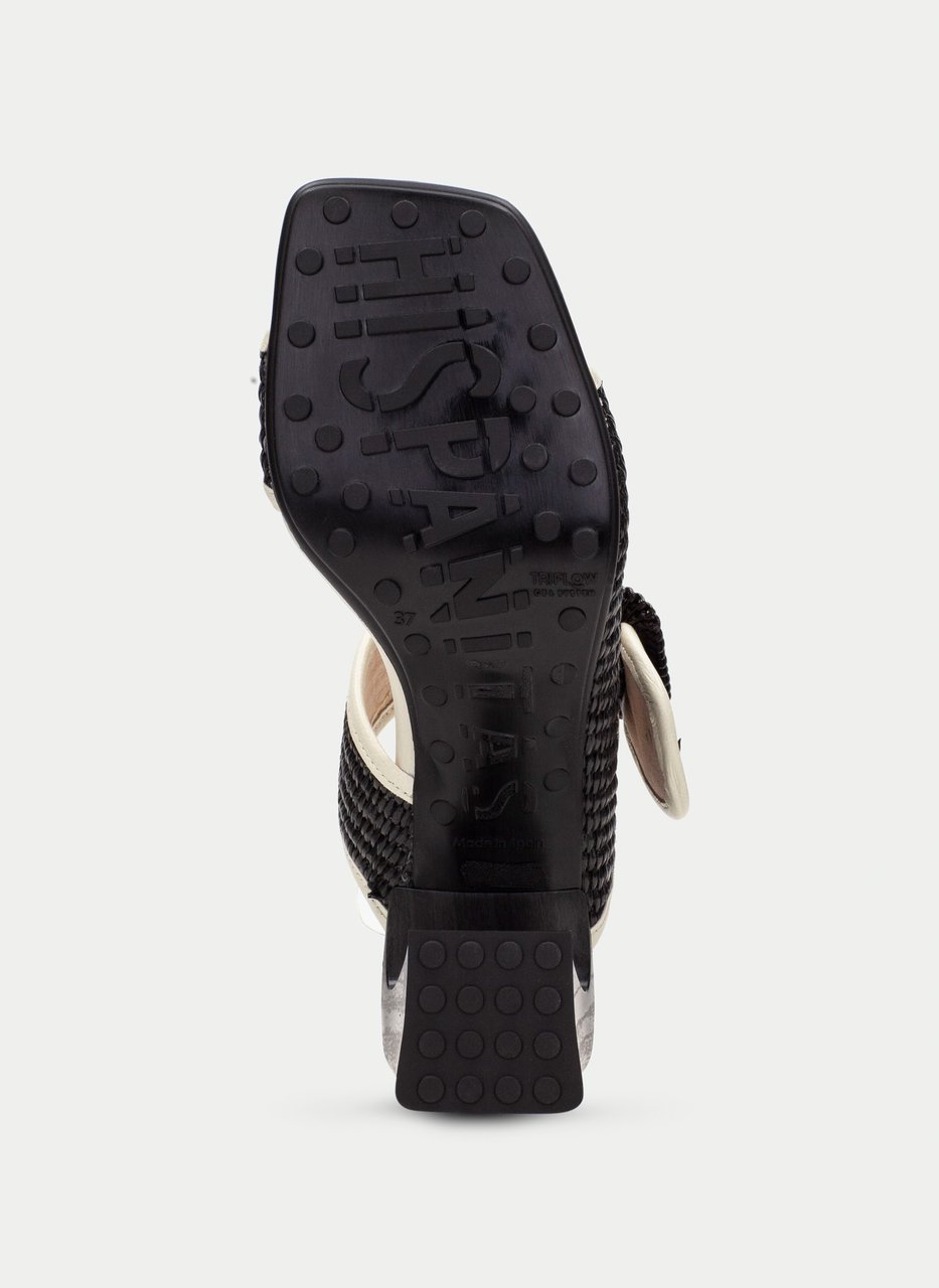 sandali slingback miami nero-latte