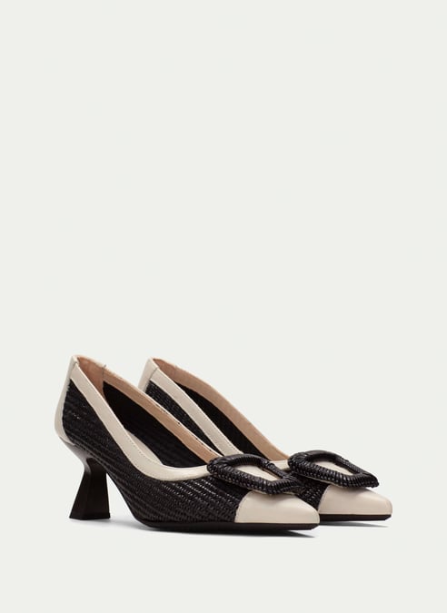 outlet decollete nova nero-latte - hispanitas