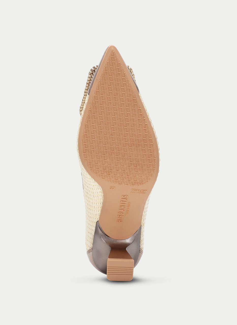 sapato de salto nova latte-champagne