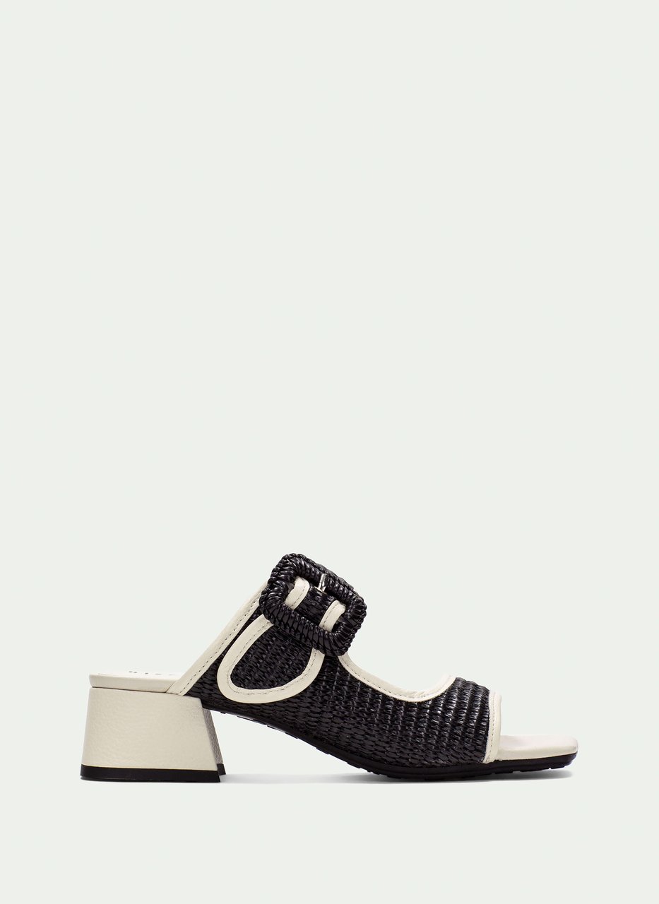 sandali slingback dallas nero-latte
