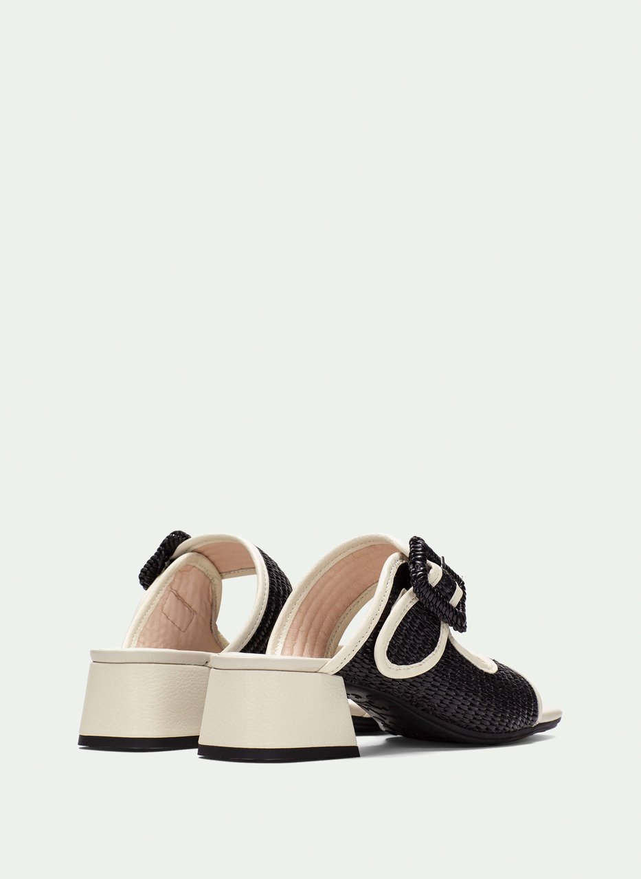 sandali slingback dallas nero-latte