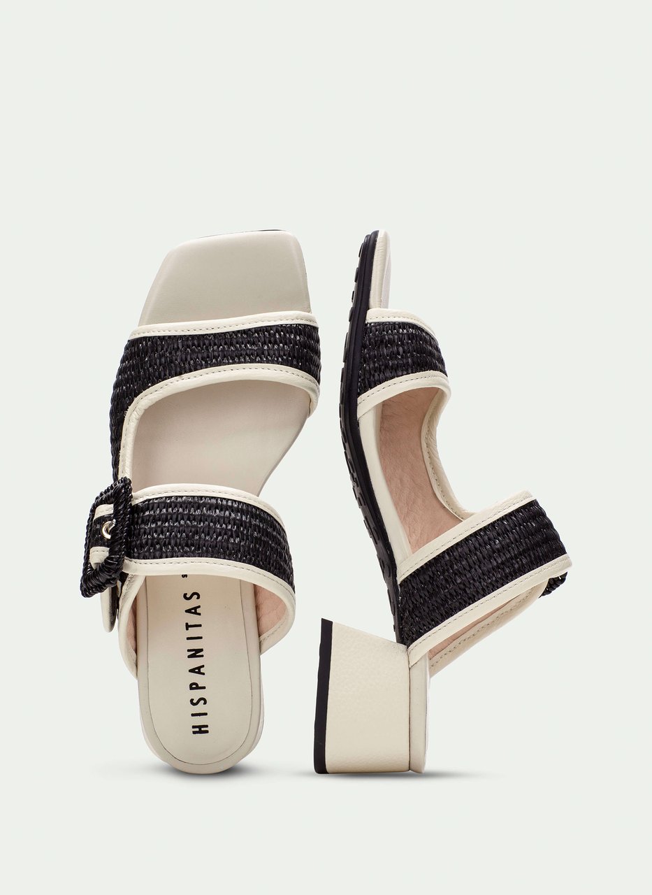 sandali slingback dallas nero-latte