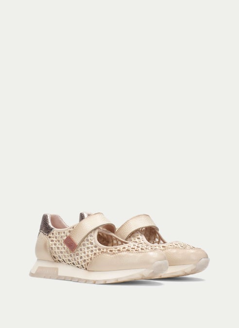 chaussures sneaker oregon creme - hispanitas