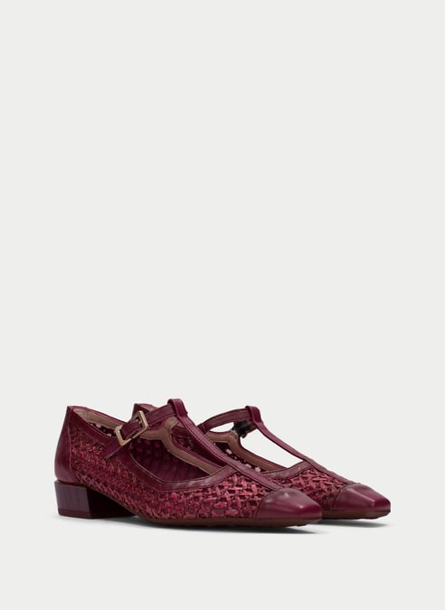 scarpe t-strap azucena cherry - hispanitas
