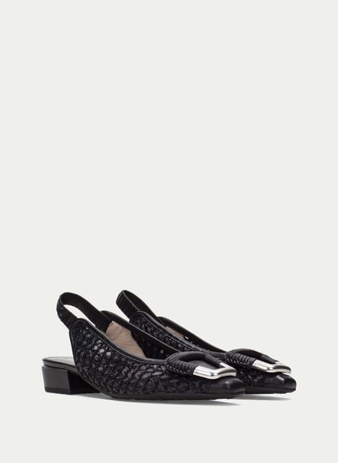 scarpe senza-tacco azucena nero - hispanitas