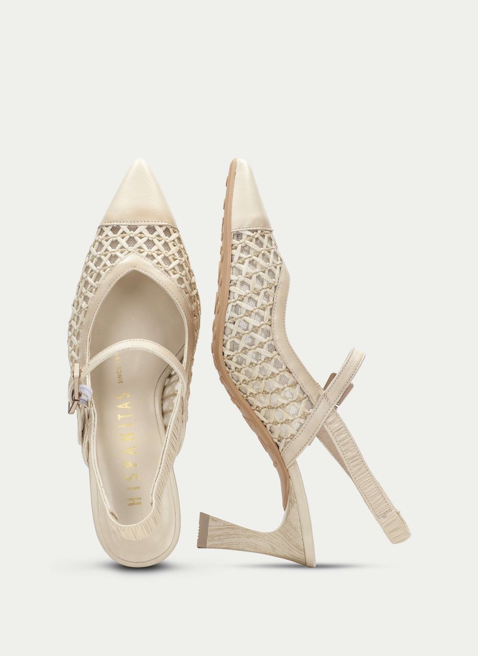 slingback giorgia cream
