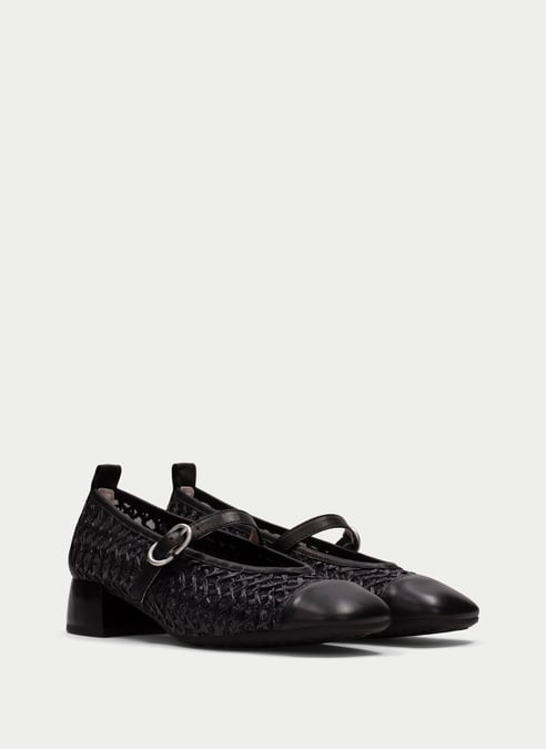 scarpe mary-jane lisboa nero - hispanitas