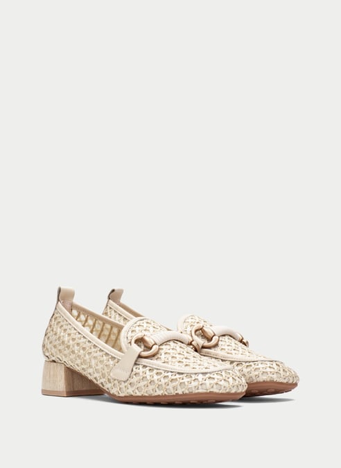 scarpe mocassino lisboa panna - hispanitas