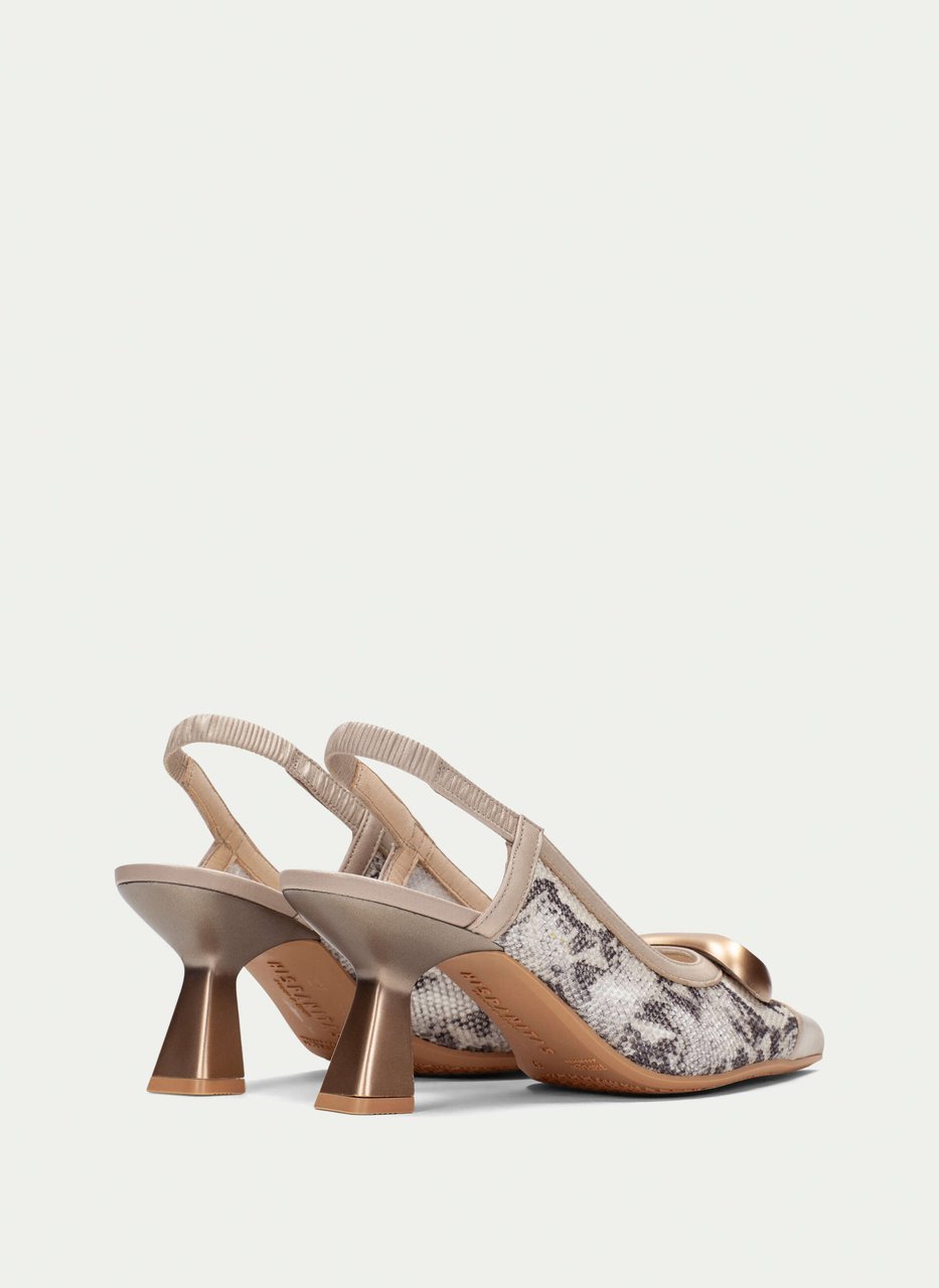 slingback nova python-taupe
