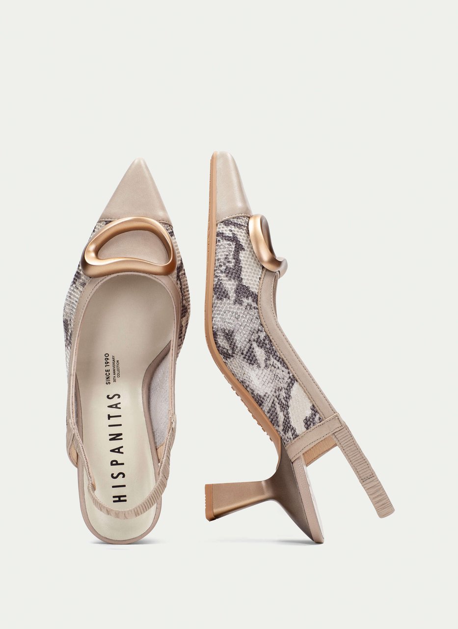 slingback nova python-taupe