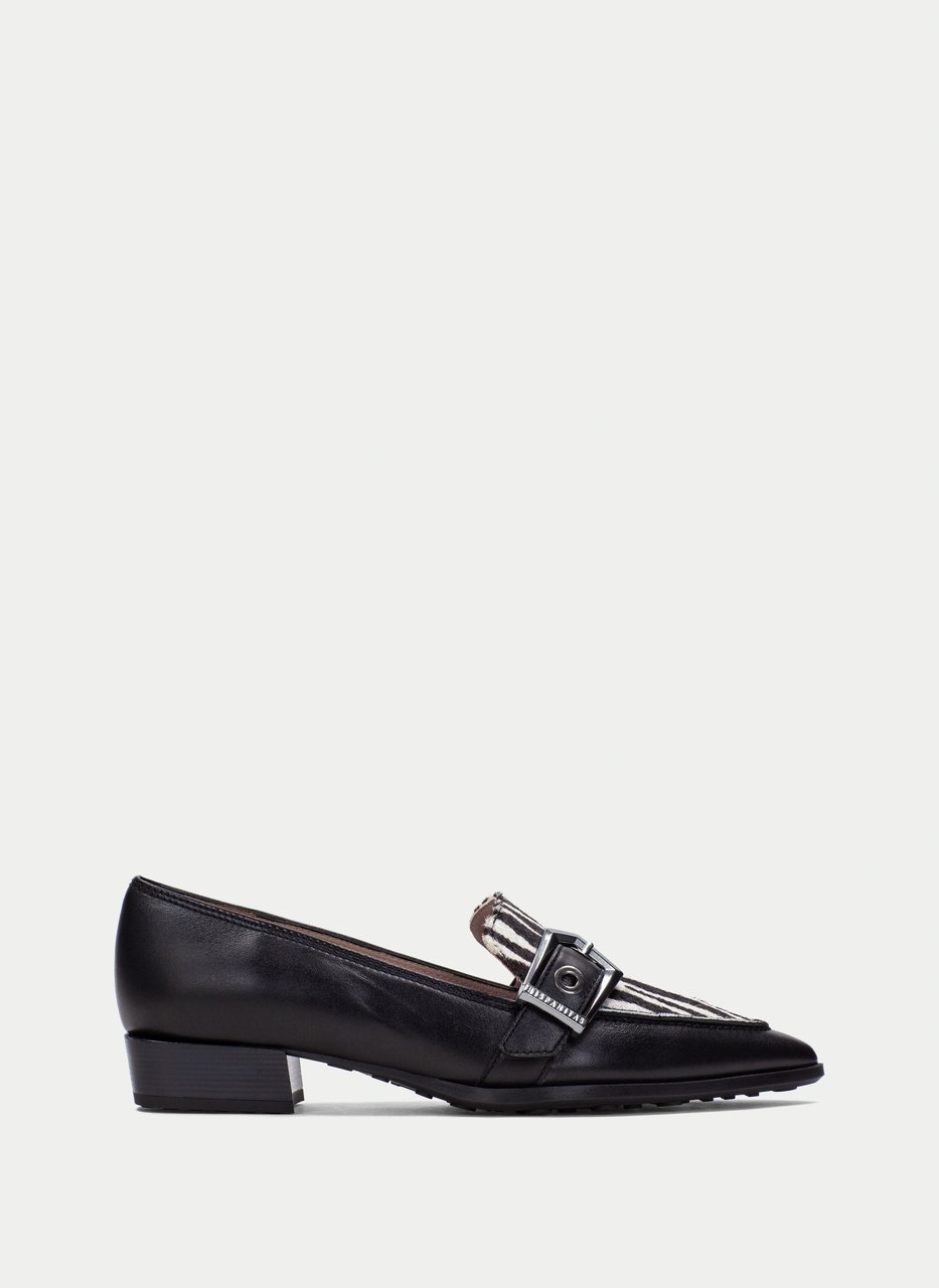 mocasín turin negro-cebra