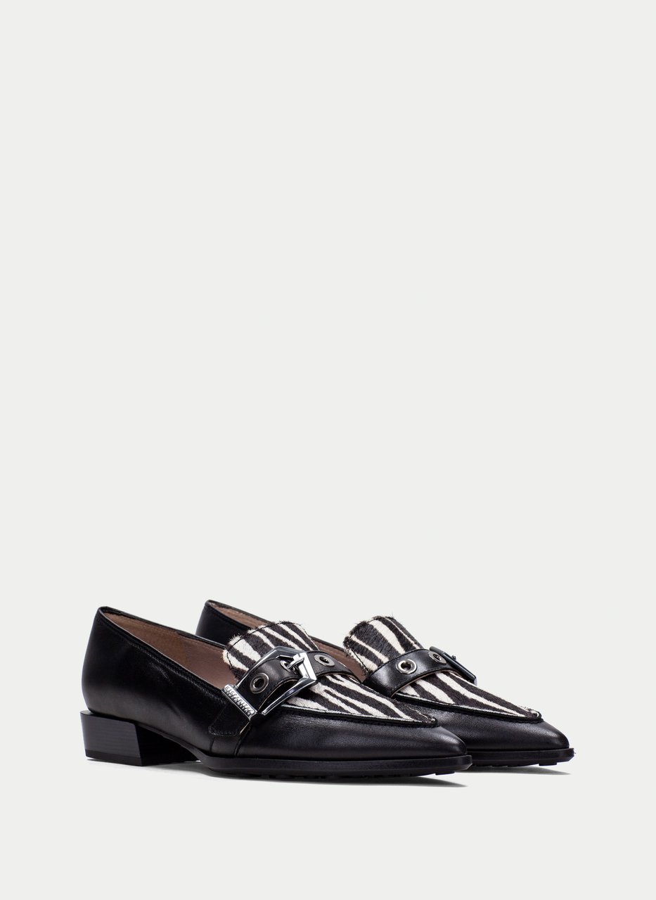 mocasín turin negro-cebra