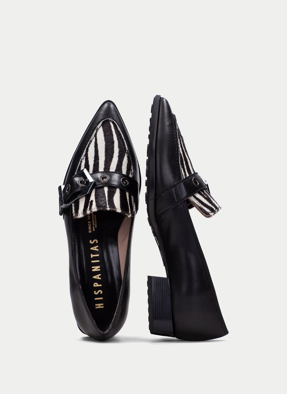 mocasín turin negro-cebra