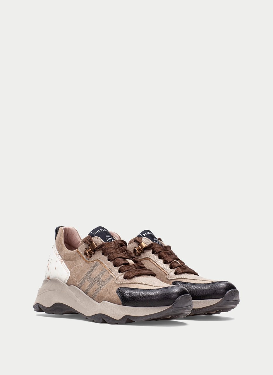 sneaker nepal noir-taupe