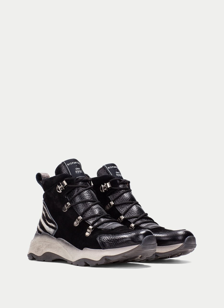 botins desportivos nepal preto-cebra