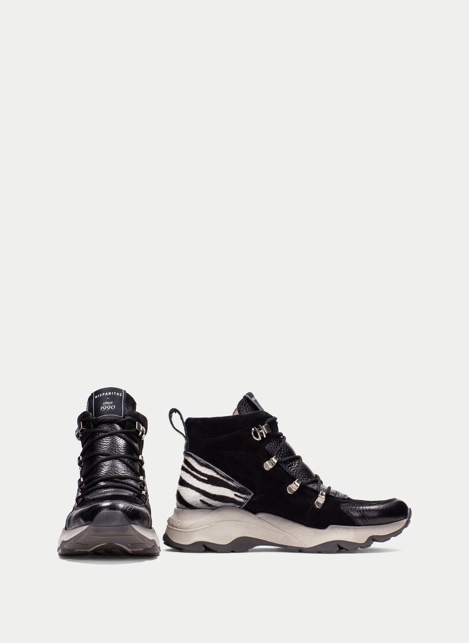 botins desportivos nepal preto-cebra